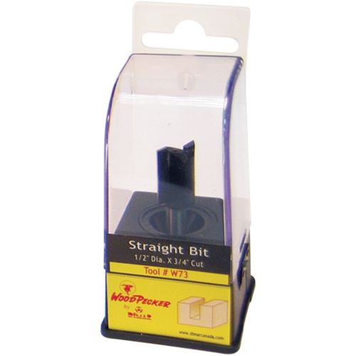 Woodpecker Carbide Bits, 3/16" Dia., 1/2" H, 1-7/8" L, 1/4" Shank Equipex