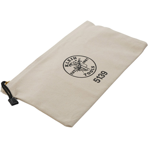 Zipper Tool Pouch, Canvas, 1 Pockets, Beige Equipex