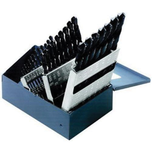 Regular-Point Drill Bit Set, 29 Pieces, Steel Equipex