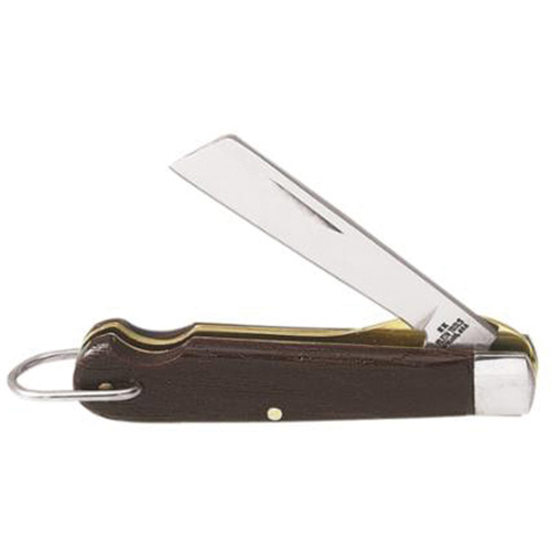 Couteau de poche avec lame &agrave; chantourner, 2-1/4" lame, lame en Acier inoxydable, poign&eacute;e en Plastique Equipex