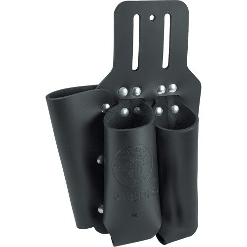 Pliers, Rule & Screwdriver Holder, Multiple Tool Holder, Leather, 3 Pockets Equipex