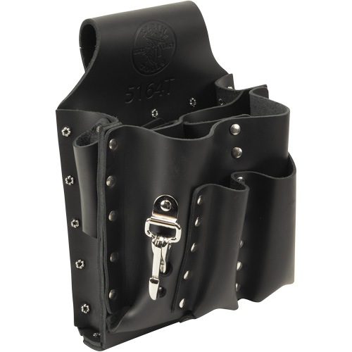 Tool Pouch, Multiple Tool Holder, Leather, 8 Pockets Equipex