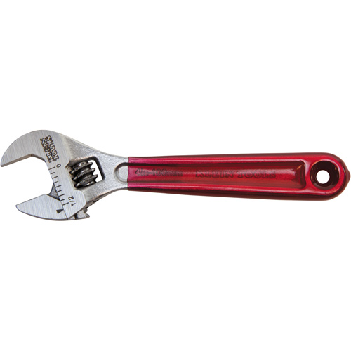 Adjustable Wrench, 4-1/2" L, 1/2" Max Width, Chrome/Polished Equipex