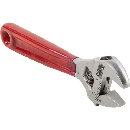 Adjustable Wrench, 4-1/2" L, 1/2" Max Width, Chrome/Polished Equipex
