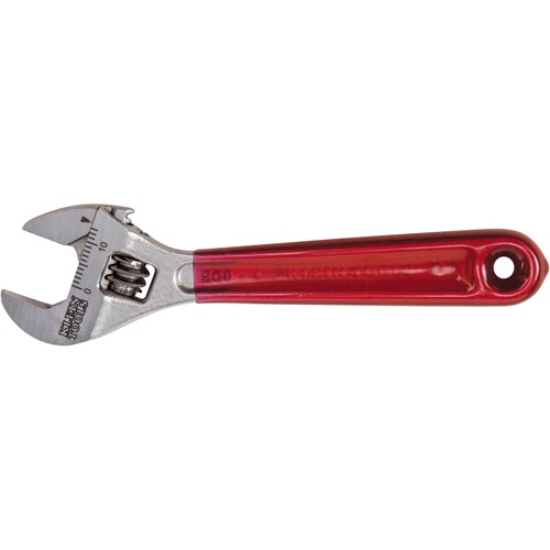 Adjustable Wrench, 4-1/2" L, 1/2" Max Width, Chrome/Polished Equipex