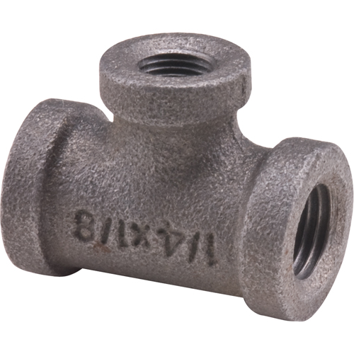 Tee, Reducing, Galvanized, 1" x 1/2" x 3/4" Equipex