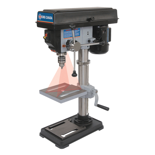 Drill Presses With Laser, 10", 1/2" Chuck, 3050 RPM Equipex