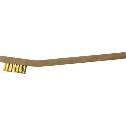 Petites brosses de nettoyage , Laiton, 3 x 7 rangs de fils, Longueur 7-3/4" Equipex