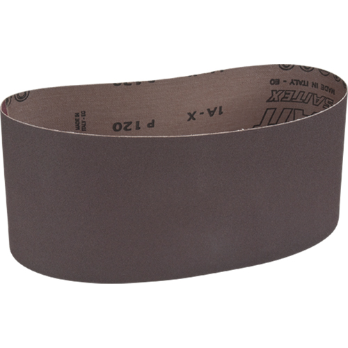 Courroie abrasive pour ponceuse portative, 4" la x 24" lo, Oxyde d'aluminium, Grain 120 Equipex
