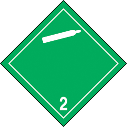 TDG Shipping Labels, Class 2.2, Non-Flammable & Non-Toxic Gases, Vinyl Equipex