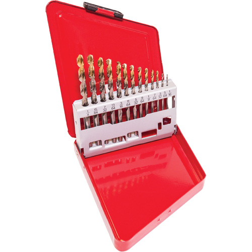 Jobber Drill Set, 13 Pieces, High Speed Steel Equipex