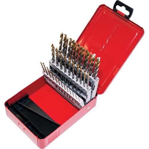 Jeu de forets courts, 60 morceaux, Acier rapide Equipex