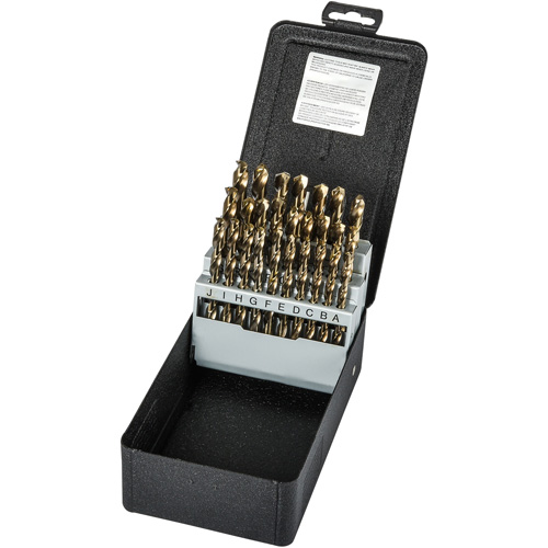Jobber Length Drill Bit Set, 26 Pieces, High Speed Cobalt Equipex