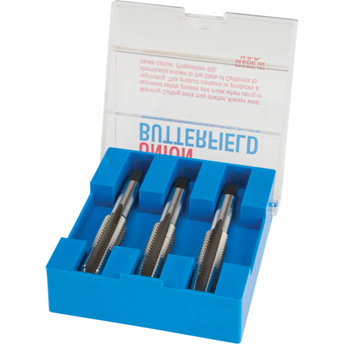 Jeu de tarauds &agrave; main, Acier rapide, Filet 4-40 Equipex
