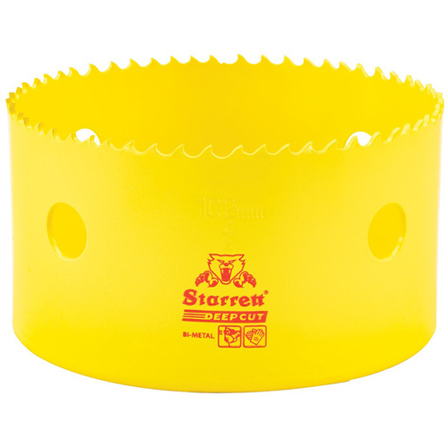 Scie &agrave; cloche bim&eacute;tal 4", 4", Profondeur de la coupe 2", Bim&eacute;tal Equipex
