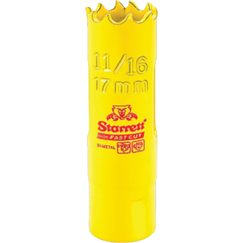 Scie &agrave; cloche bim&eacute;tal - 11/16", 11/16", Profondeur de la coupe 1-5/8", Bim&eacute;tal Equipex