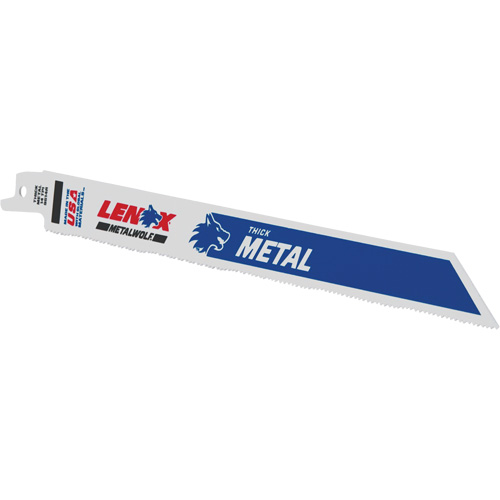 Metal Cutting Reciprocating Saw Blades, Bi-Metal, 14 TPI, 9" L x 3/4" W Equipex