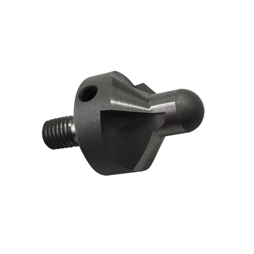 Fraise conique &agrave; tige filet&eacute;e, 3/10", Acier rapide, Angle de 100°, 3 cannelures Equipex
