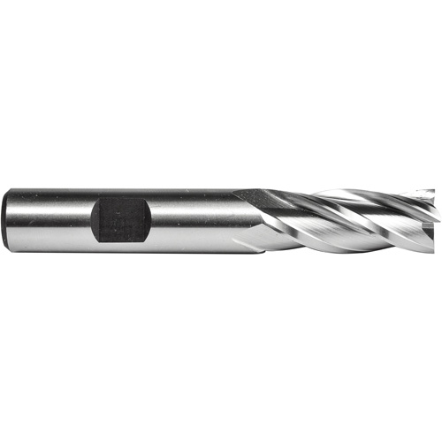C615 End Mill, 1/4" Dia., 4 Flutes, High Speed Steel Equipex