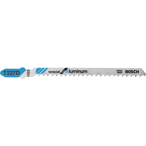 Jigsaw Blades, High Speed Steel, T-Shank, 4" L, 8 TPI Equipex