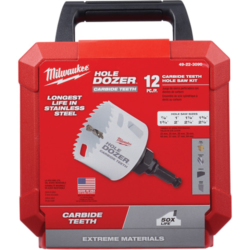 Hole Dozer Hole Saw Kit, 12 Pieces Equipex