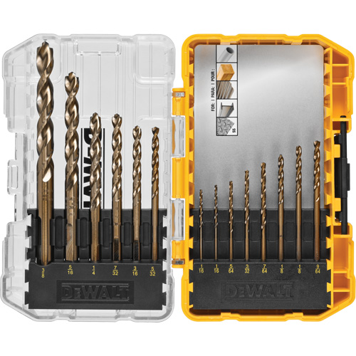 Pilot Point&reg; Industrial Drill Bit Set, 14 Pieces, Cobalt Equipex