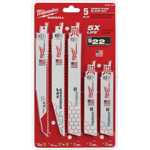 Jeu de lames Sawzall Equipex