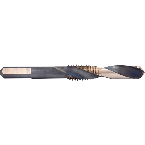 Taraud & Foret Combin&eacute;, 5/8"-11, Acier rapide, Cannelure 1-1/2" Equipex