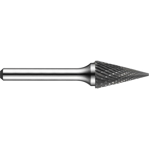 Double-Cut Rotary Burr, SM-50, 1/4" Dia., 1/4" Shank, 1/2" Depth of Cut Equipex