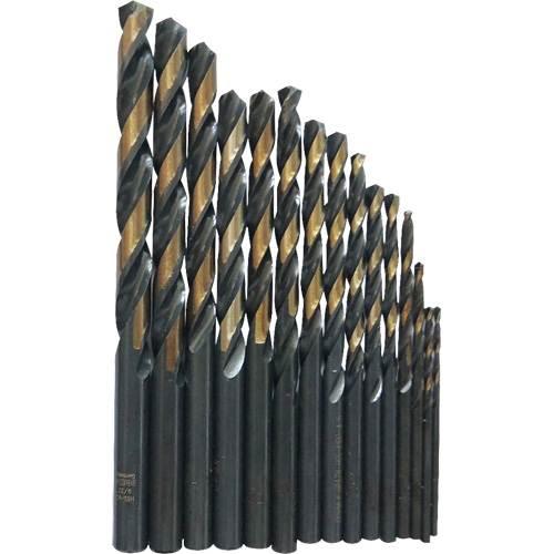 Jobber Length Drill Bit Set, 29 Pieces, High Speed Steel Equipex