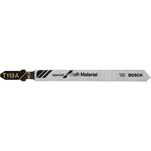 Knife-Edge Jigsaw Blades, High-Carbon Steel, T-Shank, 4" L Equipex