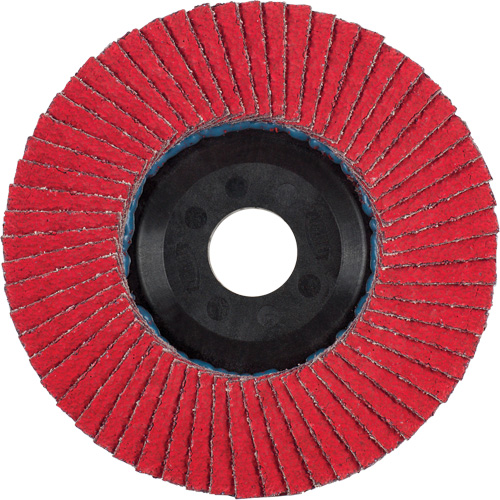 Flap Disc, 4-1/2" x 5/8"-11, Type 27, 40 Grit, Ceramic Equipex