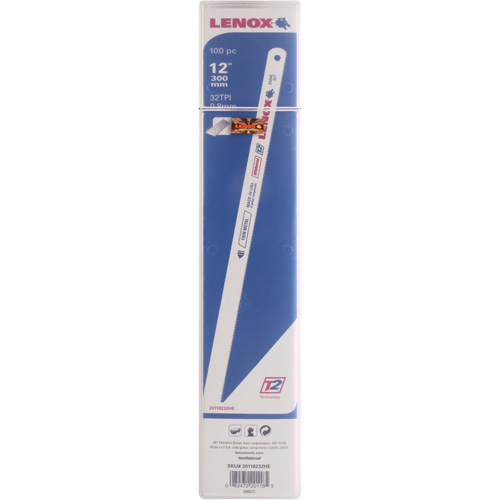 Hacksaw Blades, Bi-Metal, 12" L, 32 TPI Equipex