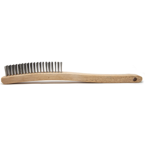 Scratch Brush, Stainless Steel, 4 x 19 Wire Rows, 13-11/16" Long Equipex