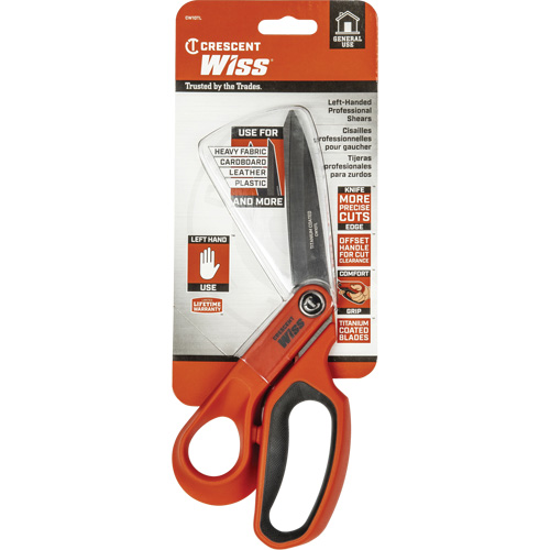 Cisaille pour ouvrier professionnel, 10", Poign&eacute;e Anneaux Equipex