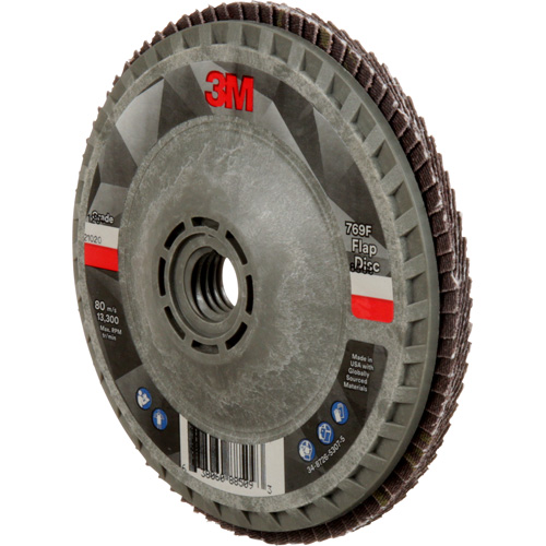 Disque &agrave; lamelles &agrave; changement rapide 769F, 4-1/2" x 5/8"-11, Type 27, Grain 120+, C&eacute;ramique Equipex