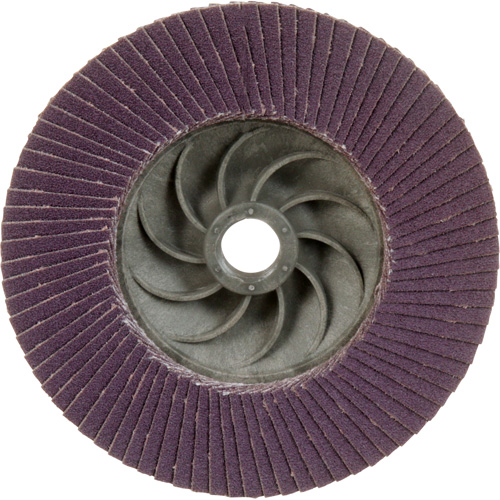 Disque &agrave; lamelles &agrave; changement rapide 769F, 4-1/2" x 5/8"-11, Type 27, Grain 120+, C&eacute;ramique Equipex