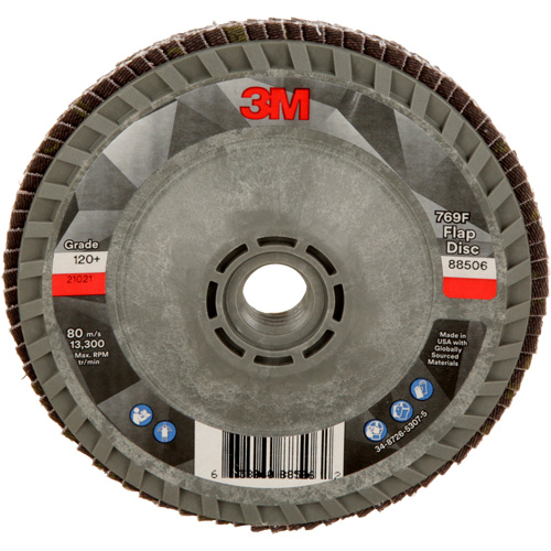 Disque &agrave; lamelles &agrave; changement rapide 769F, 4-1/2" x 5/8"-11, Type 29, Grain 120+, C&eacute;ramique Equipex