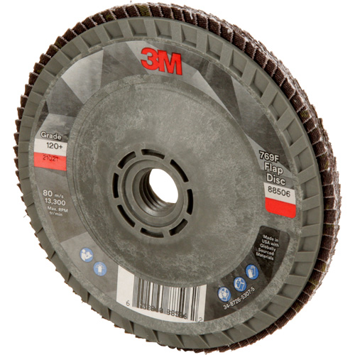Disque &agrave; lamelles &agrave; changement rapide 769F, 4-1/2" x 5/8"-11, Type 29, Grain 120+, C&eacute;ramique Equipex