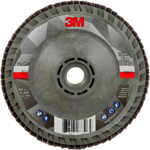 Disque &agrave; lamelles &agrave; changement rapide 769F, 4-1/2" x 5/8"-11, Type 29, Grain 40+, C&eacute;ramique Equipex