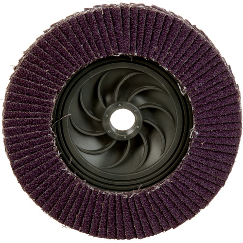 Disque &agrave; lamelles &agrave; changement rapide 769F, 5" x 5/8"-11, Type 27, Grain 40+, C&eacute;ramique Equipex