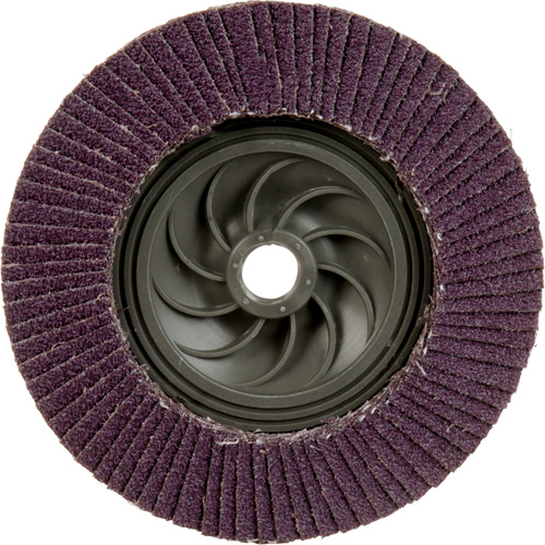 Disque &agrave; lamelles &agrave; changement rapide 769F, 5" x 5/8"-11, Type 29, Grain 40+, C&eacute;ramique Equipex