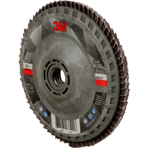 Disque &agrave; lamelles &agrave; changement rapide 769F, 4-1/2" x 5/8"-11, Type 27, Grain 60+, C&eacute;ramique Equipex