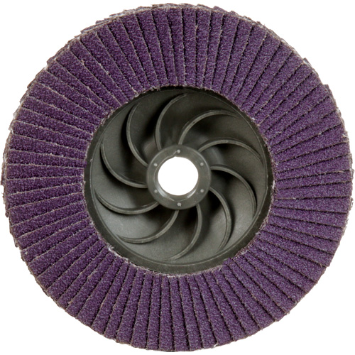 Disque &agrave; lamelles &agrave; changement rapide 769F, 4-1/2" x 5/8"-11, Type 27, Grain 60+, C&eacute;ramique Equipex