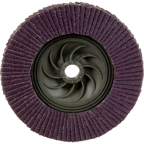 Disque &agrave; lamelles &agrave; changement rapide 769F, 5" x 5/8"-11, Type 27, Grain 60+, C&eacute;ramique Equipex