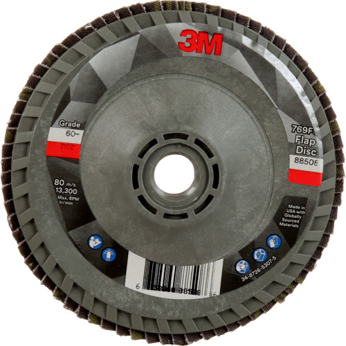 Disque &agrave; lamelles &agrave; changement rapide 769F, 4-1/2" x 5/8"-11, Type 29, Grain 60+, C&eacute;ramique Equipex