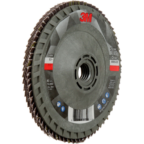 Disque &agrave; lamelles &agrave; changement rapide 769F, 4-1/2" x 5/8"-11, Type 29, Grain 60+, C&eacute;ramique Equipex