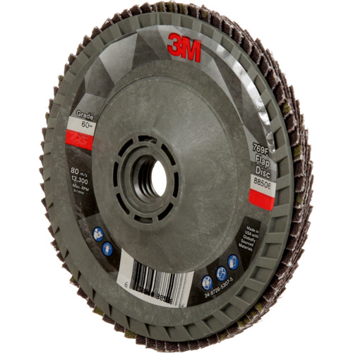 Disque &agrave; lamelles &agrave; changement rapide 769F, 4-1/2" x 5/8"-11, Type 29, Grain 60+, C&eacute;ramique Equipex