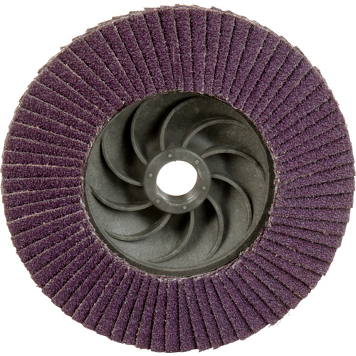 Disque &agrave; lamelles &agrave; changement rapide 769F, 4-1/2" x 5/8"-11, Type 29, Grain 60+, C&eacute;ramique Equipex