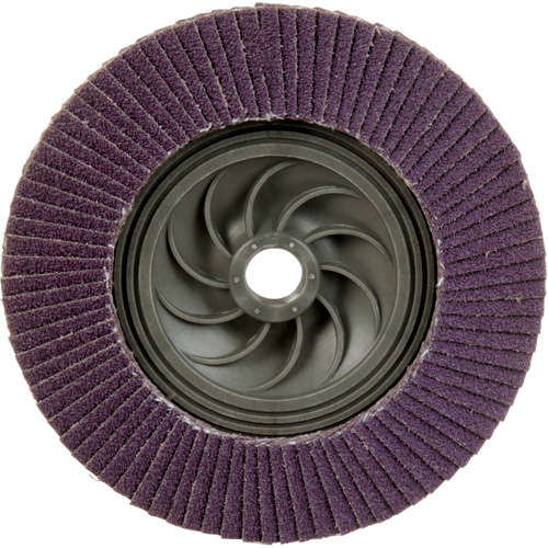 Disque &agrave; lamelles &agrave; changement rapide 769F, 5" x 5/8"-11, Type 29, Grain 60+, C&eacute;ramique Equipex